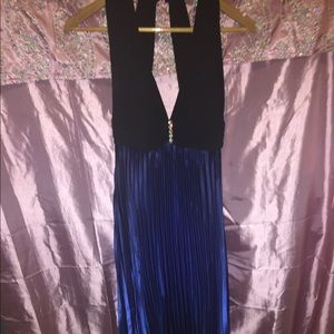 Blue ombre long dress